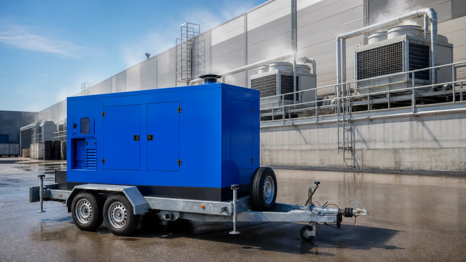 Městské koupaliště v sezóně: bazénová technologie a rychlá záloha – mobilní elektrocentrála Valeon