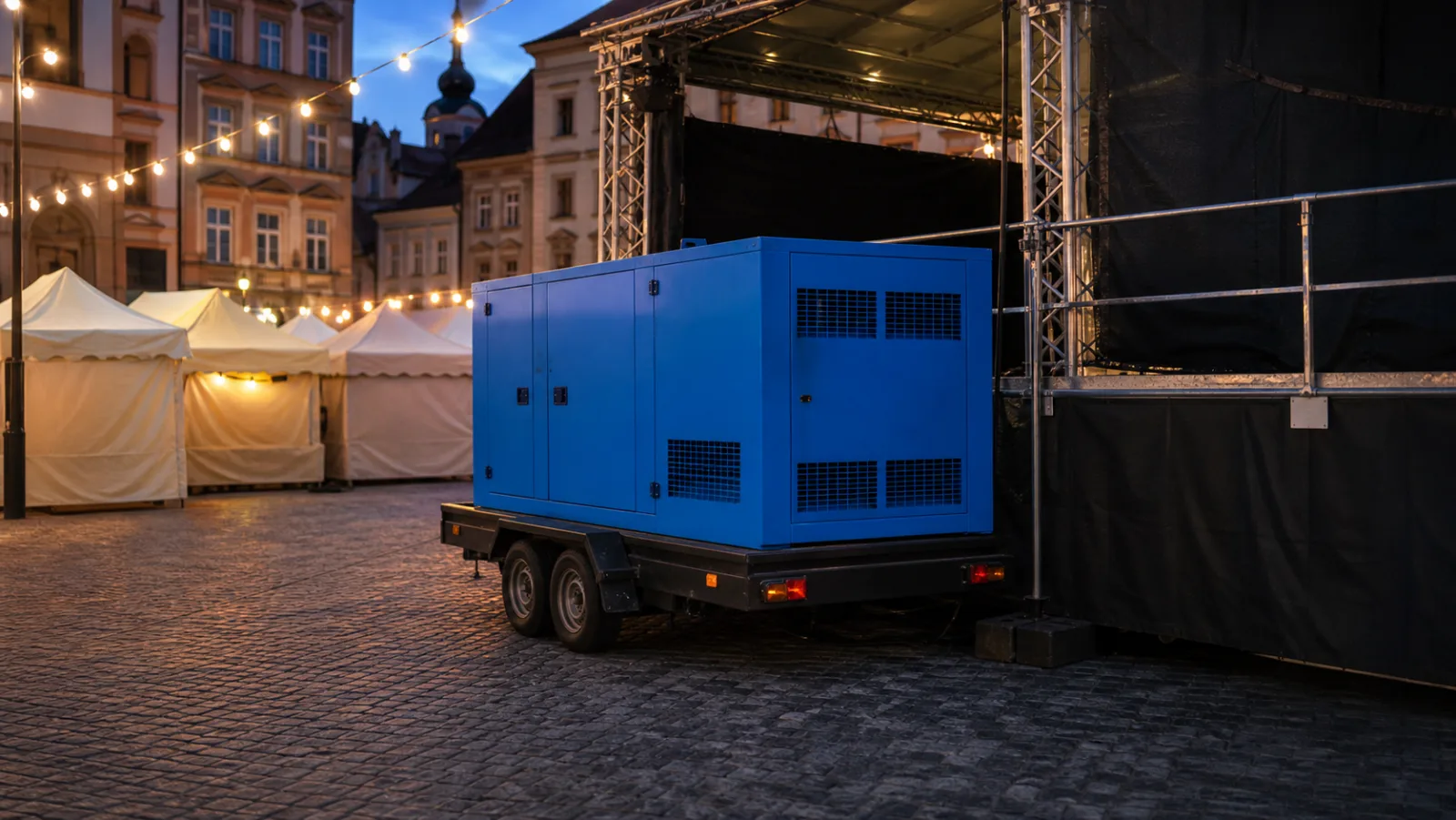 Vesnická pouť a kolotoče: jak se točí atrakce, když trafo nestačí – mobilní elektrocentrála Valeon