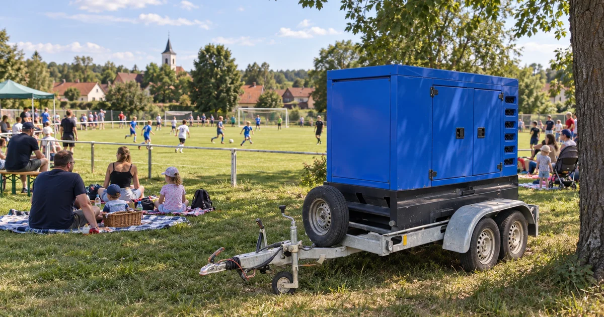Rodinný fotbalový turnaj na výletišti: tatínci, kteří řešili ozvučení i gril