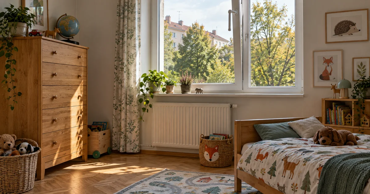 Bezpečný dětský pokoj: kotvení nábytku a zábrany oken